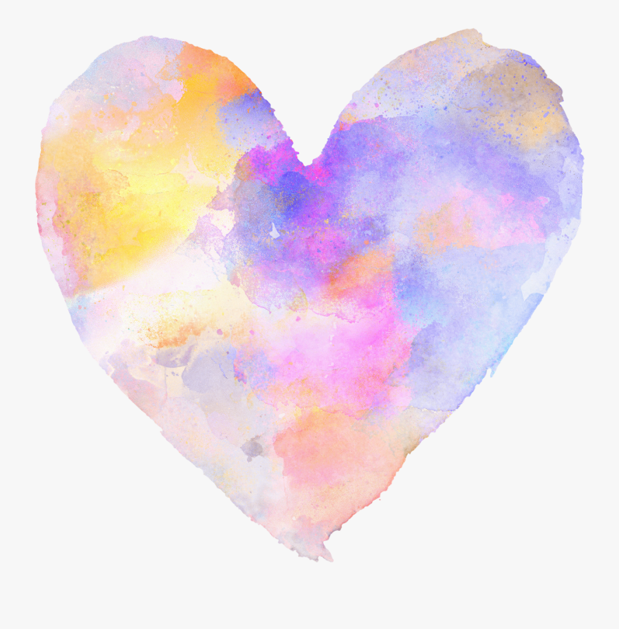 Transparent Watercolor Heart Clipart - Watercolor Heart Free Png, Transparent Clipart