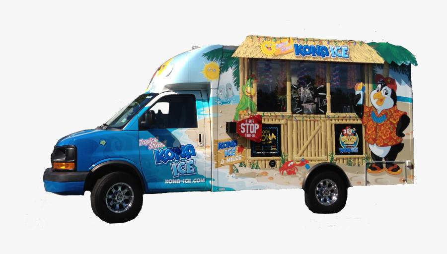 Kona Hawaiian Shaved Ice Truck - Kona Ice Truck Logo, Transparent Clipart
