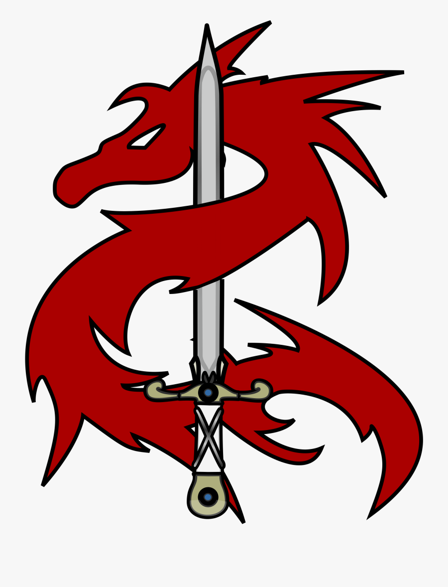 Dungeons & Dragons - Dragon Black And White Transparent Background, Transparent Clipart