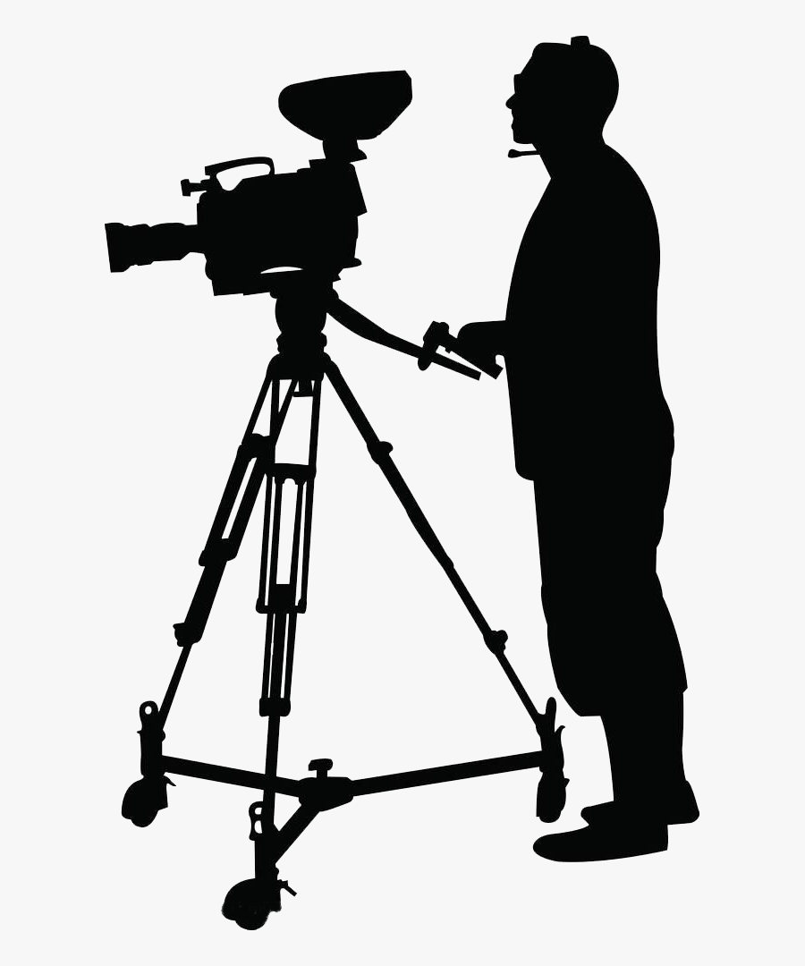 Clip Art Cameraman Clipart - Cameraman Silhouette, Transparent Clipart