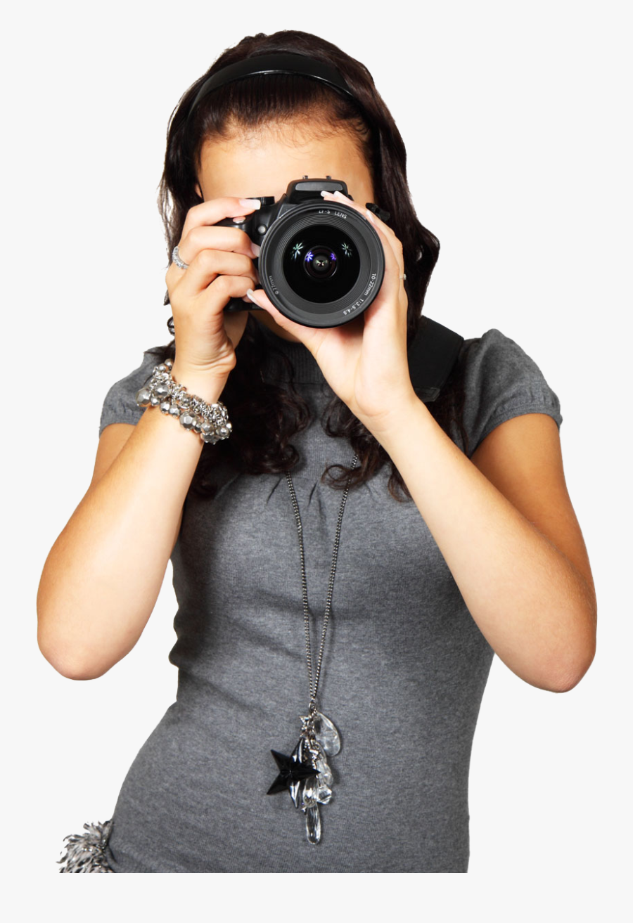 Photographer Png File - Photographer Female, Transparent Clipart