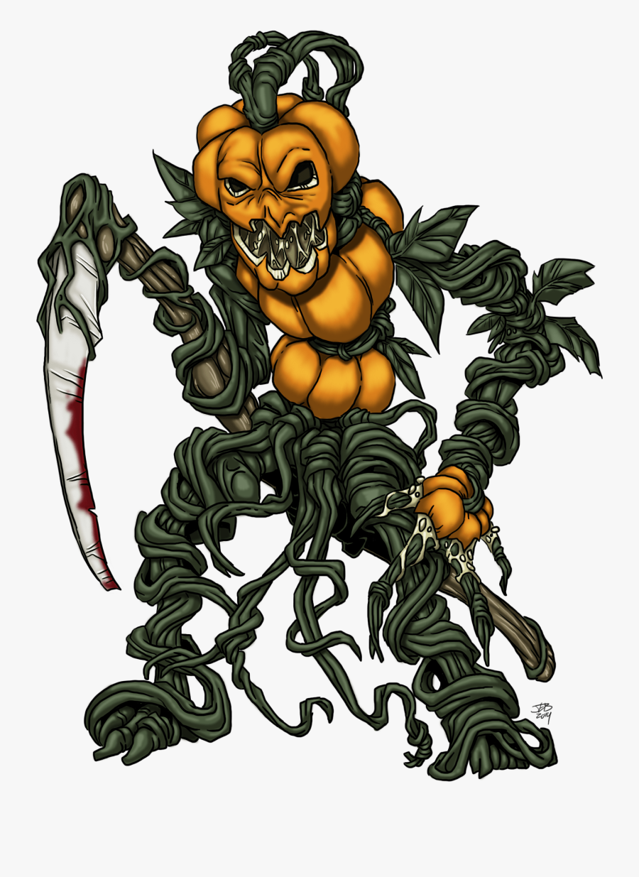 Image1 - Jack O Lantern Golem, Transparent Clipart