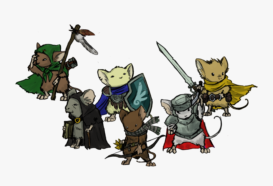 Characters Drawn By Jon Ying From The Mouse Guard Campaign - Dungeons And Dragons Mouse, Transparent Clipart