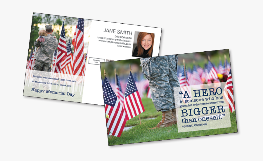 Transparent Happy Memorial Day Png - Realtor Memorial Day Postcards, Transparent Clipart