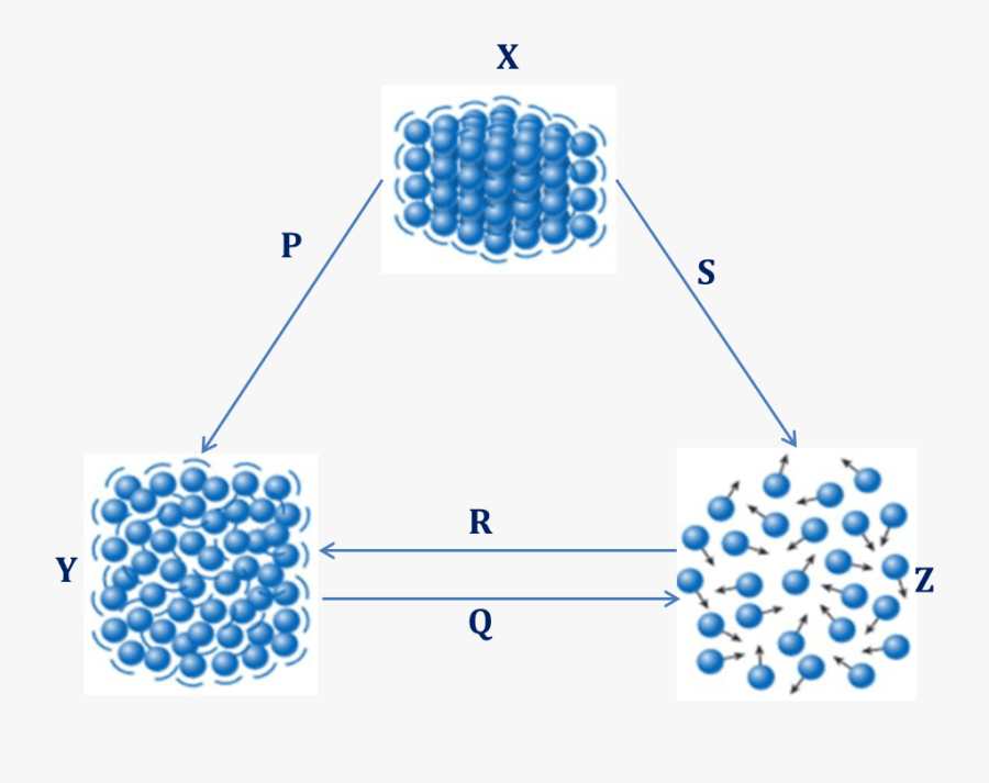 Diagram Shows The State Of Matter - States Of Matter Ppt, Transparent Clipart