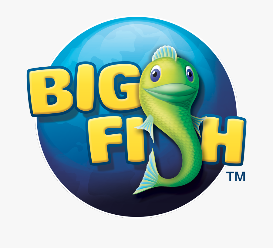 Big Fish Game Logo, Transparent Clipart