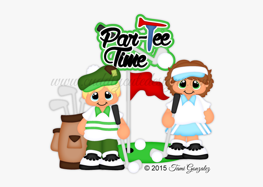 Par Tee Time Dollies - Cartoon, Transparent Clipart
