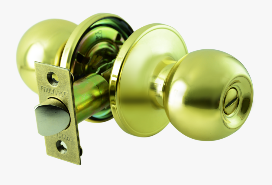 Transparent Door Knob Png - Brass, Transparent Clipart