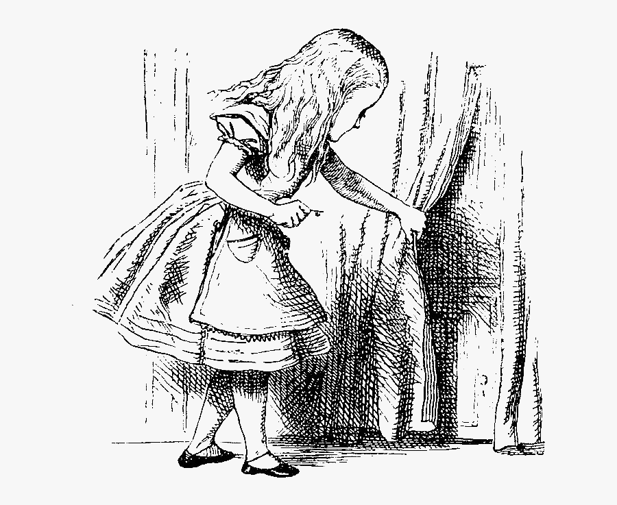 Digital Stamp Design - Alice In Wonderland Color Illustrations, Transparent Clipart