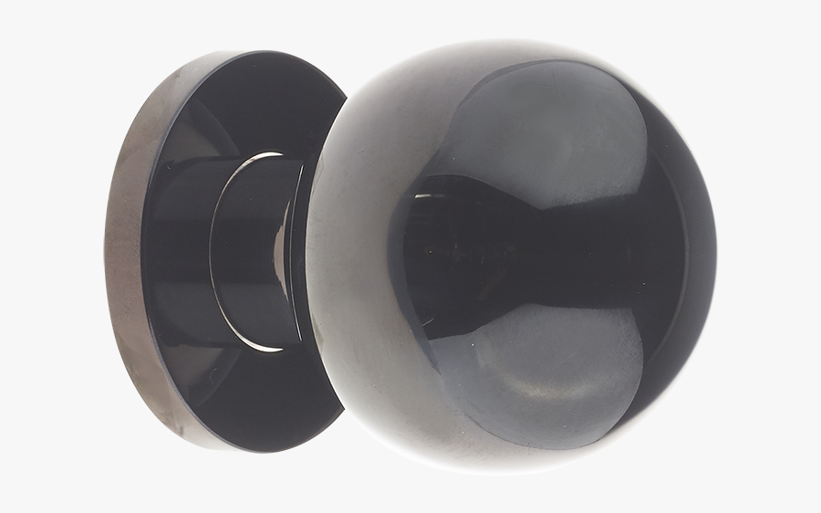 55mm Black Nickel Ball Shape Bolt Fix Door Knob Ckrbbknd4 - Black Nickel Door Knobs 50mm, Transparent Clipart