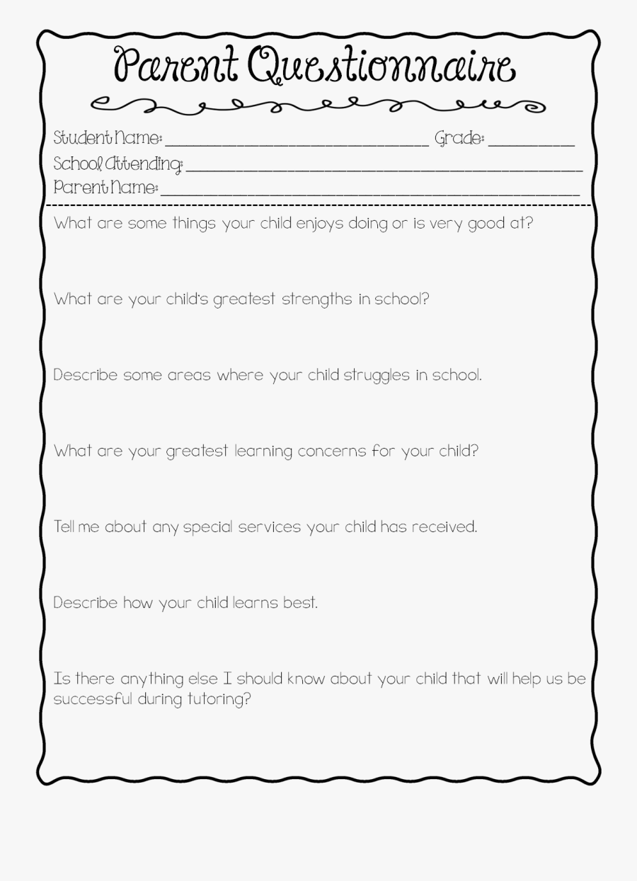 Free Tutoring Forms Tips - Tutoring Form, Transparent Clipart