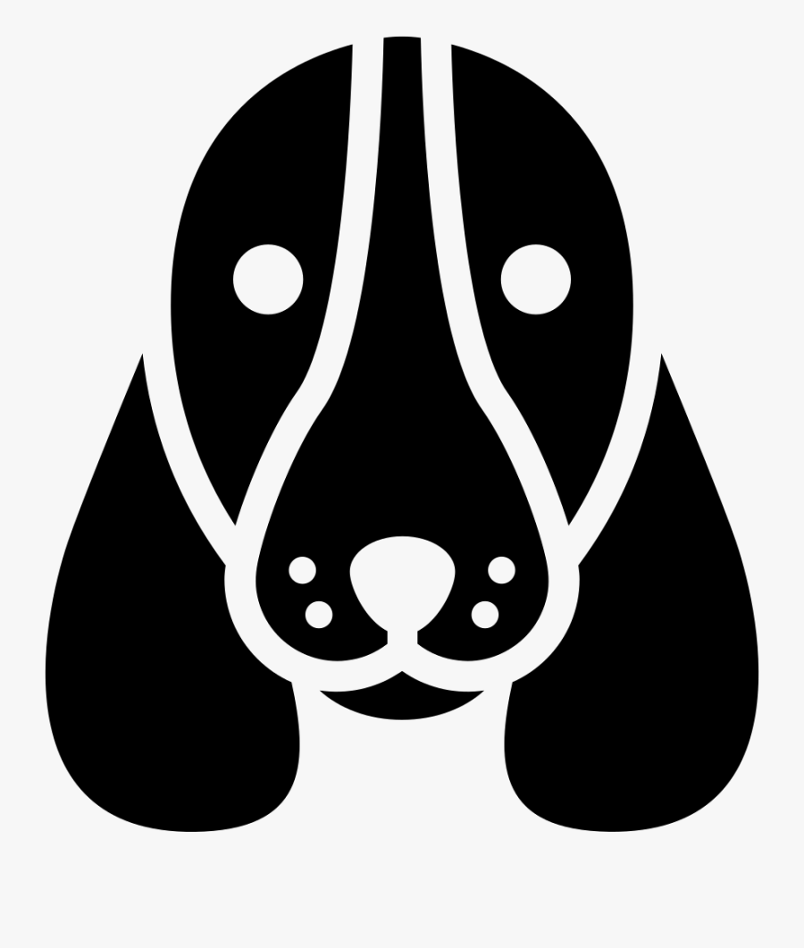 Basset Hound Dog Head - Dog, Transparent Clipart