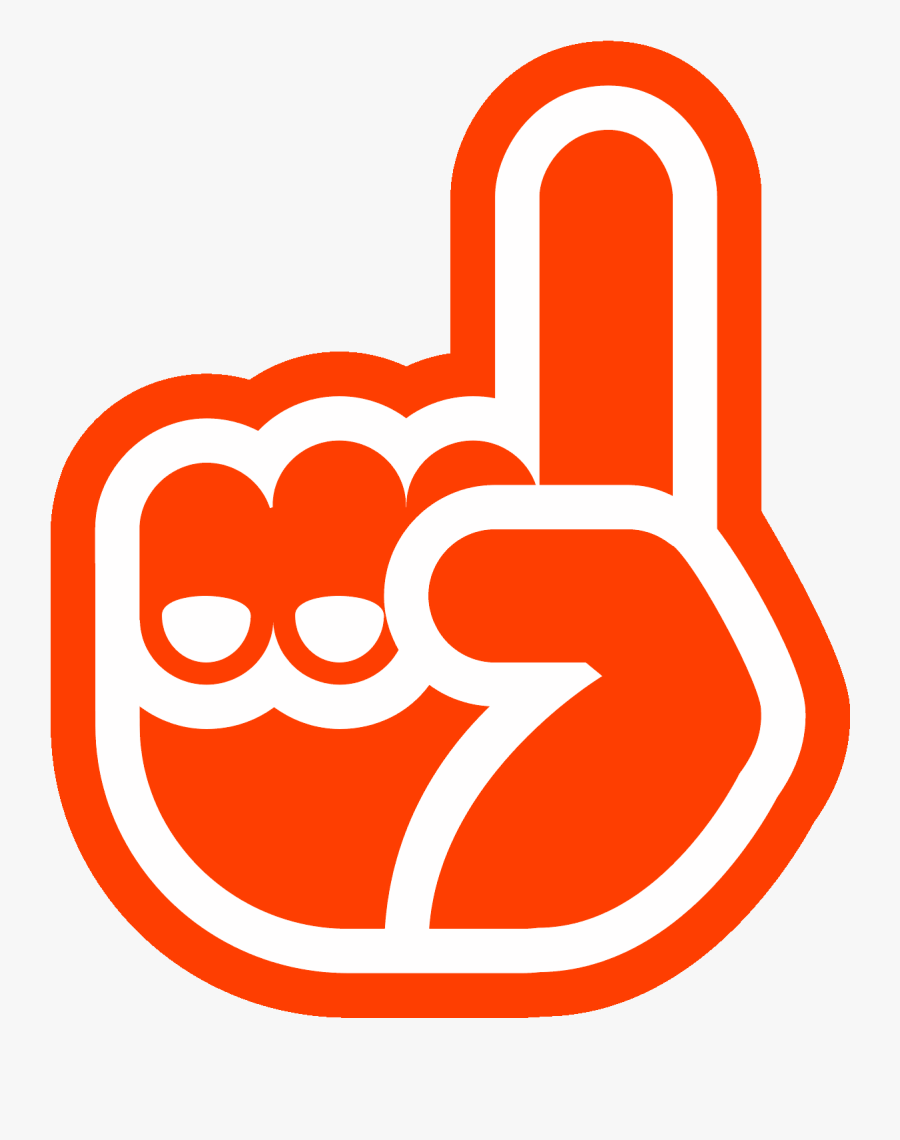 Foam Fingers Icon - Red Icon Pointing Finger, Transparent Clipart