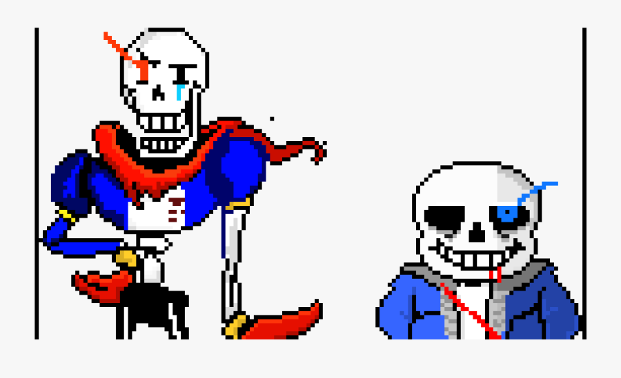 Disbelief Papyrus Genocide Sans Can You Win - Pixel Art Undertale Papyrus, Transparent Clipart