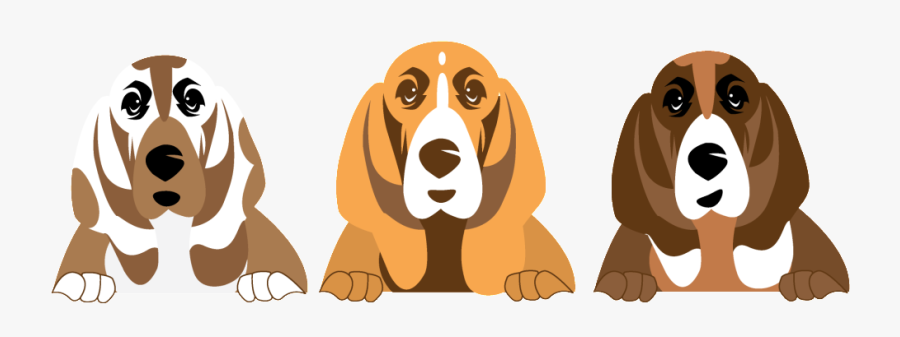 Dogs - Basset Hound, Transparent Clipart