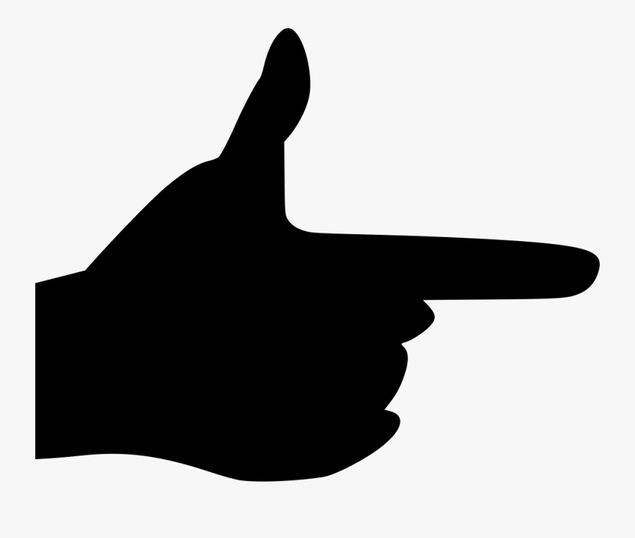Pointer Finger Look Message, Transparent Clipart