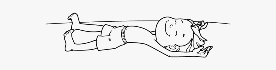 Man Sunbathing Png Transparent Images - Sketch, Transparent Clipart