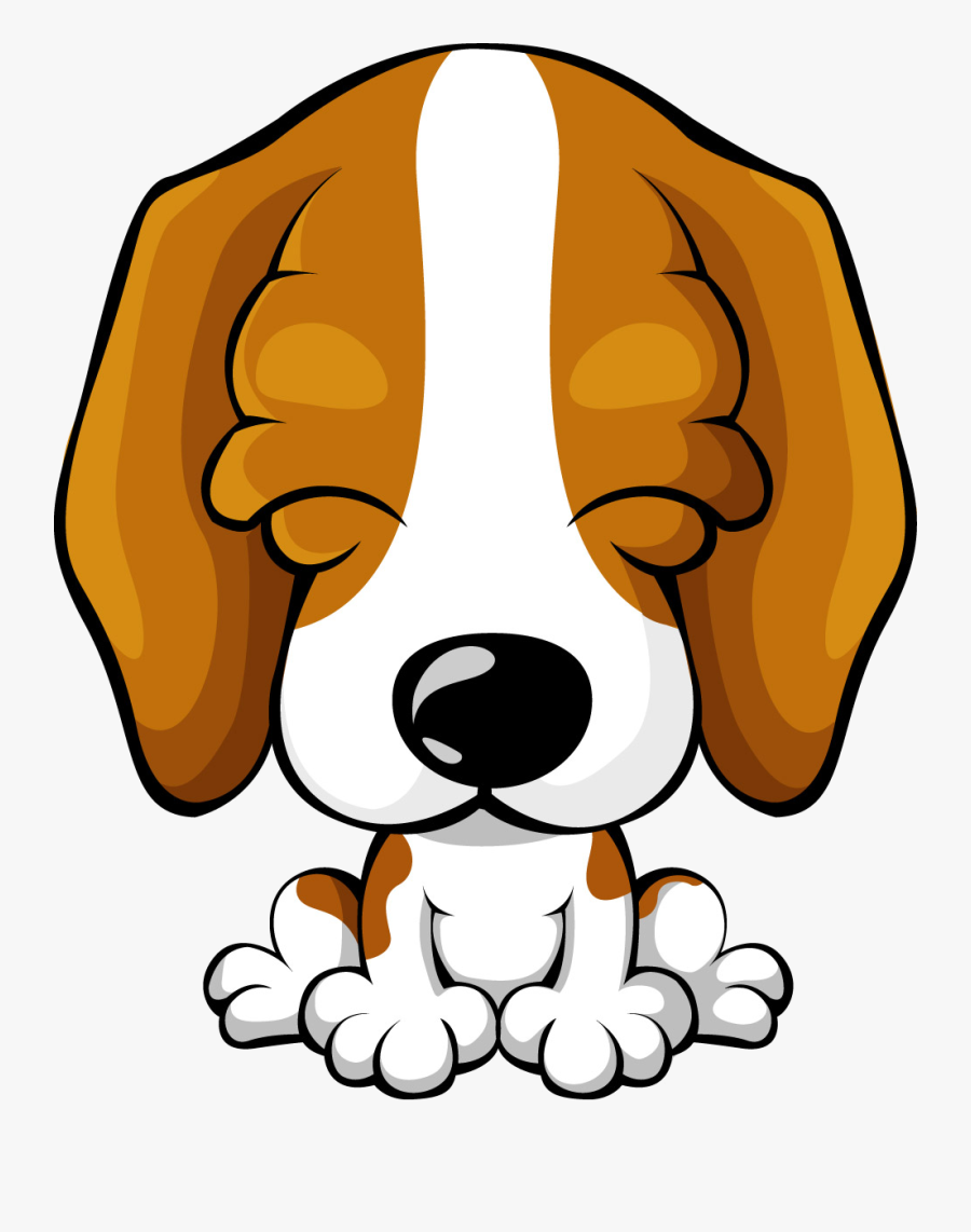 Clipart Puppy Beagle - Cute Dog Cartoon Png, Transparent Clipart