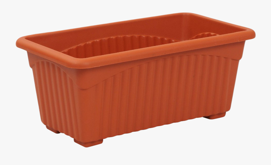 Gardener Clipart Planter - Rectangular Plastic Flower Pot, Transparent Clipart