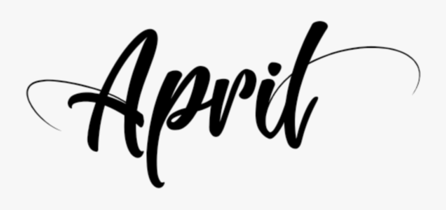 #april #month #months #inscription #inscriptionapril - Calligraphy, Transparent Clipart