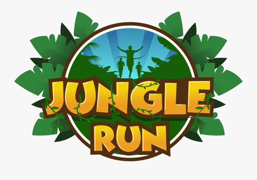 Jungle Run Logo, Transparent Clipart