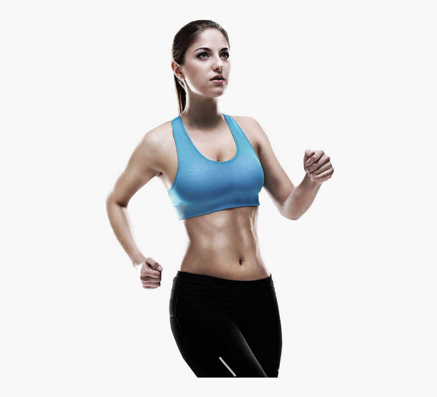Jogging Png File - Fitness Woman Png Transparent, Transparent Clipart