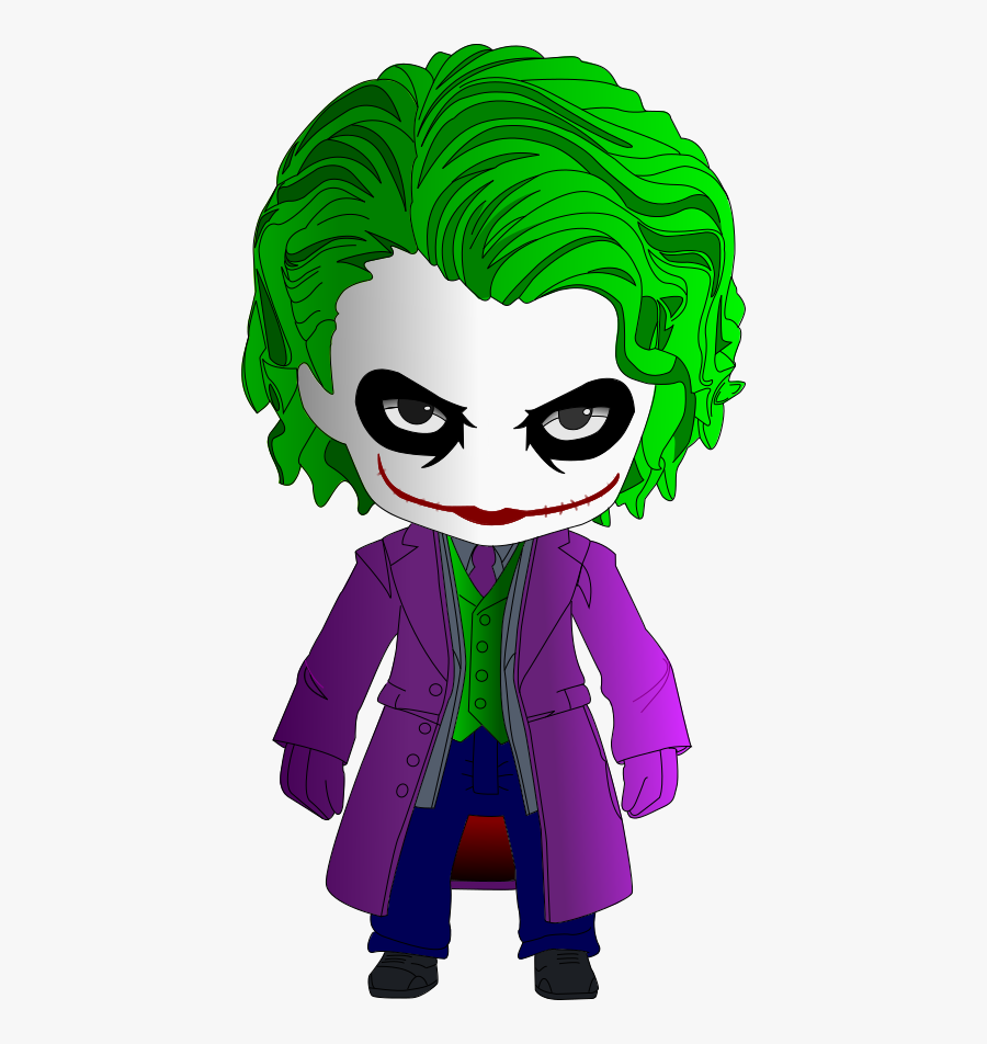 Chibi Heath Ledger By - Heath Ledger Joker Chibi, Transparent Clipart