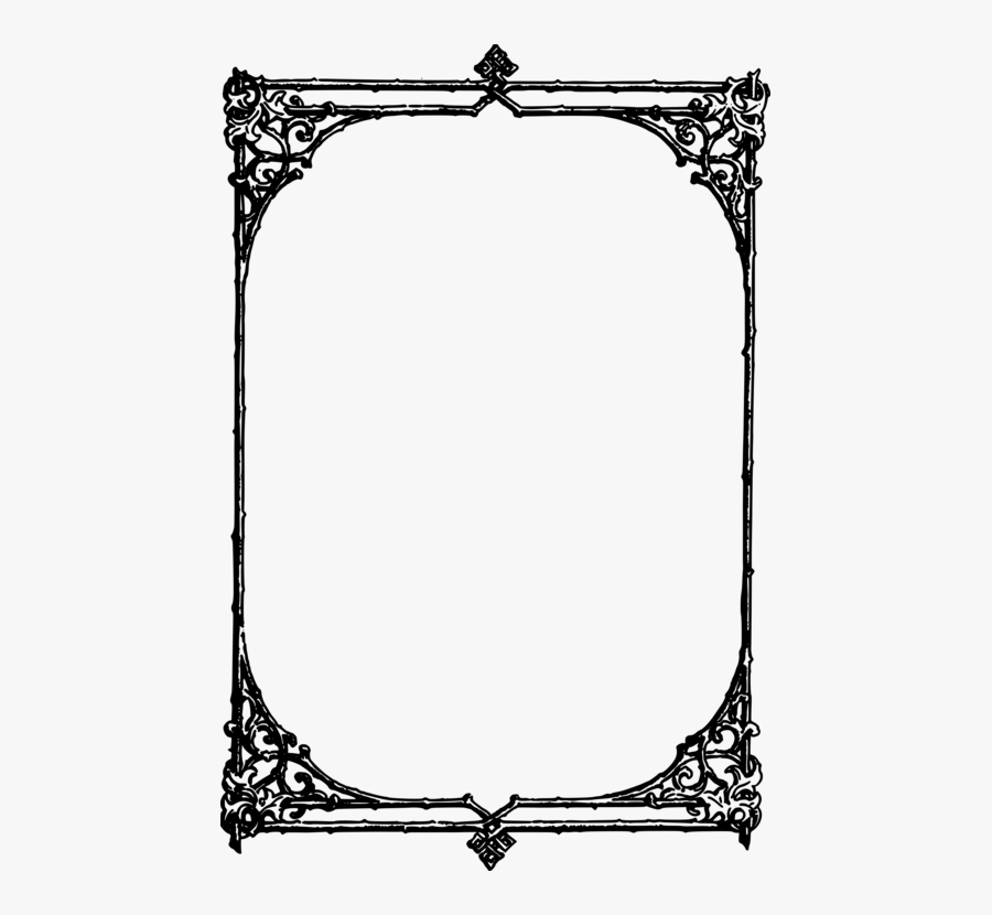 Picture Frame,symmetry,area - Clip Art Borders, Transparent Clipart