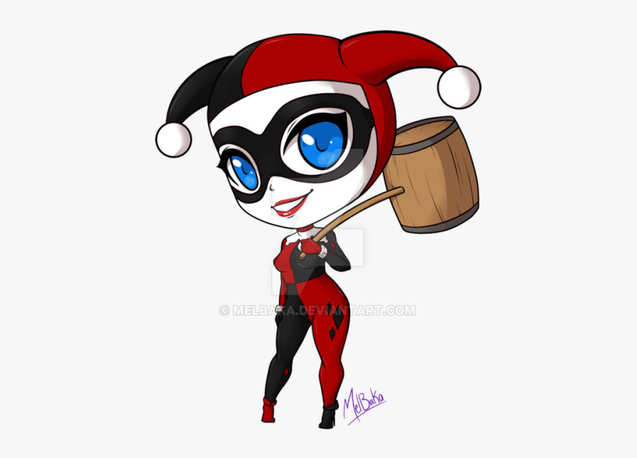 Clip Art Clip Art Library Stock - Cartoon Harley Quinn Drawing, Transparent Clipart