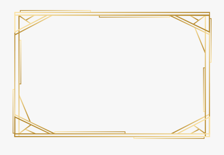 Angle Gold Point Pattern Frame Yellow Vector Clipart - Frame Vector Gold Png, Transparent Clipart