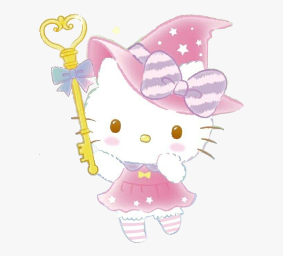 #hellokitty #sanrio #halloween #kawaii #cute #witch - Hello Kitty Witch Stickers, Transparent Clipart