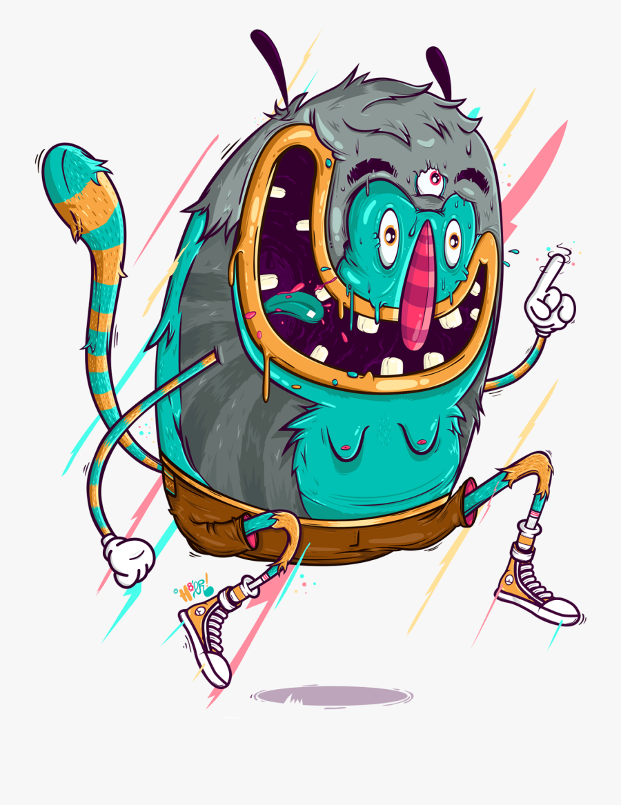 Clip Art Monster On Behance Digital - Illustration, Transparent Clipart