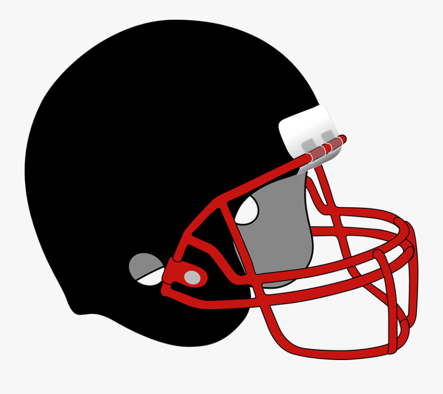 Football, Baseball, Helmet, Protection, Sport, Black - Black Football Helmet Png, Transparent Clipart