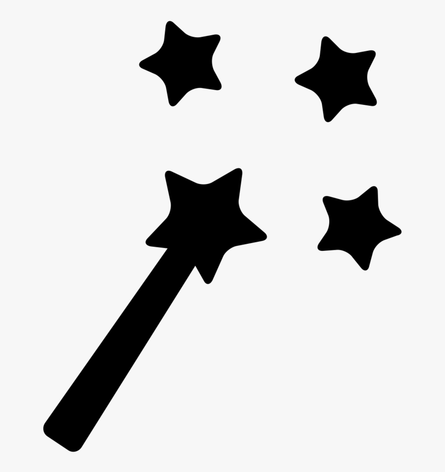 Np Magic-wand 1434578 000000 - Witch Hat Clipart Black And White, Transparent Clipart