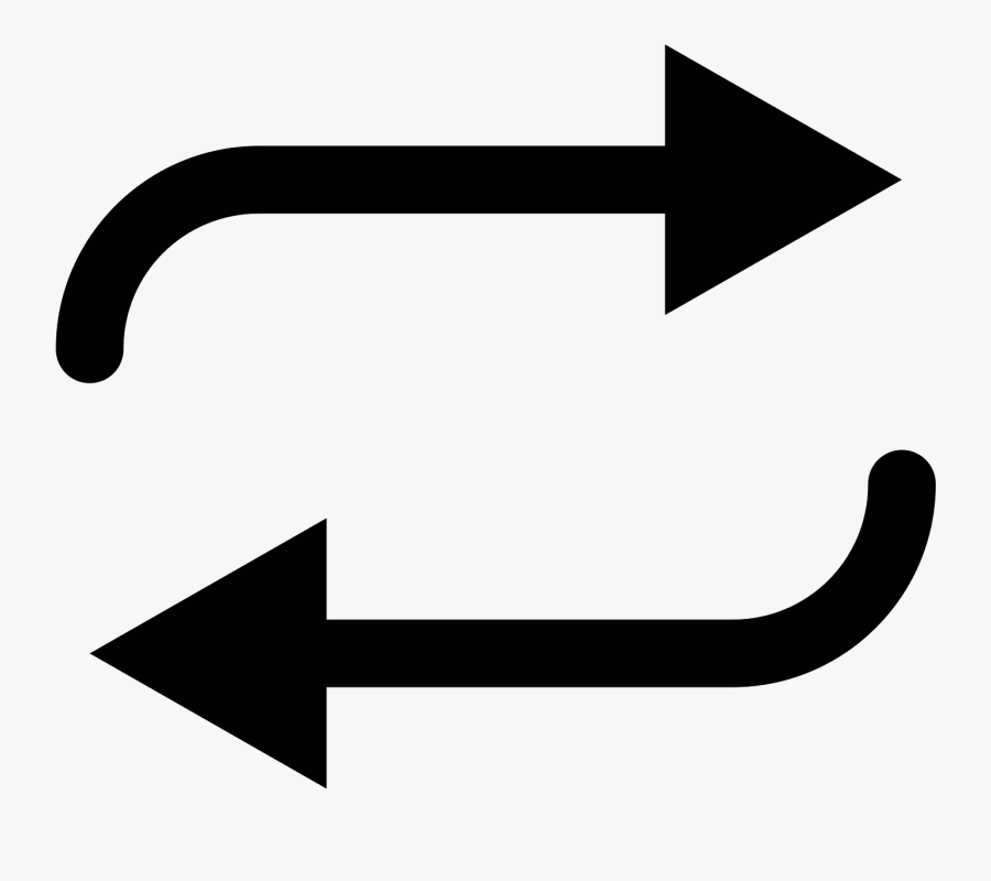 The Icon Shows A Square Shaped Loop That Is Made Up - Data Exchange Icon Png, Transparent Clipart