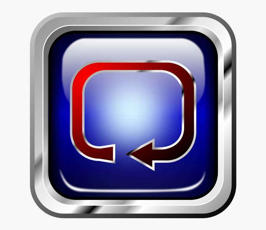 Icon Blue Multimedia Repeat - Imagenes De Boton Anterior, Transparent Clipart