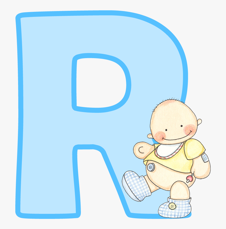 Letra R Para Baby Shower Niño, Transparent Clipart