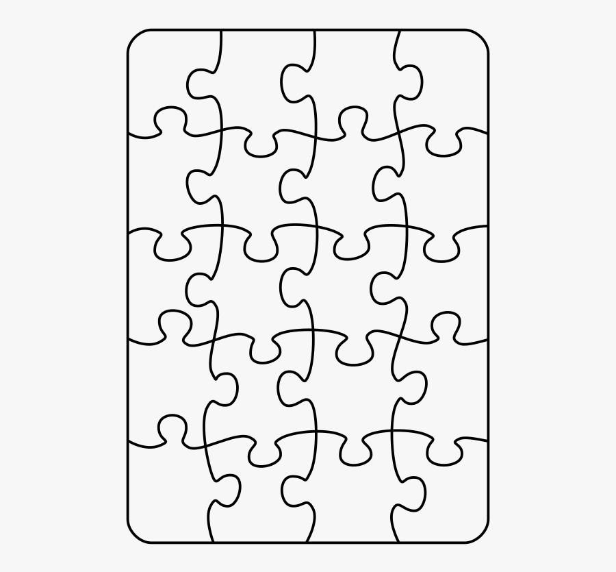 Jigsaw Piece Medium Image - Jigsaw Puzzle Template Transparent, Transparent Clipart