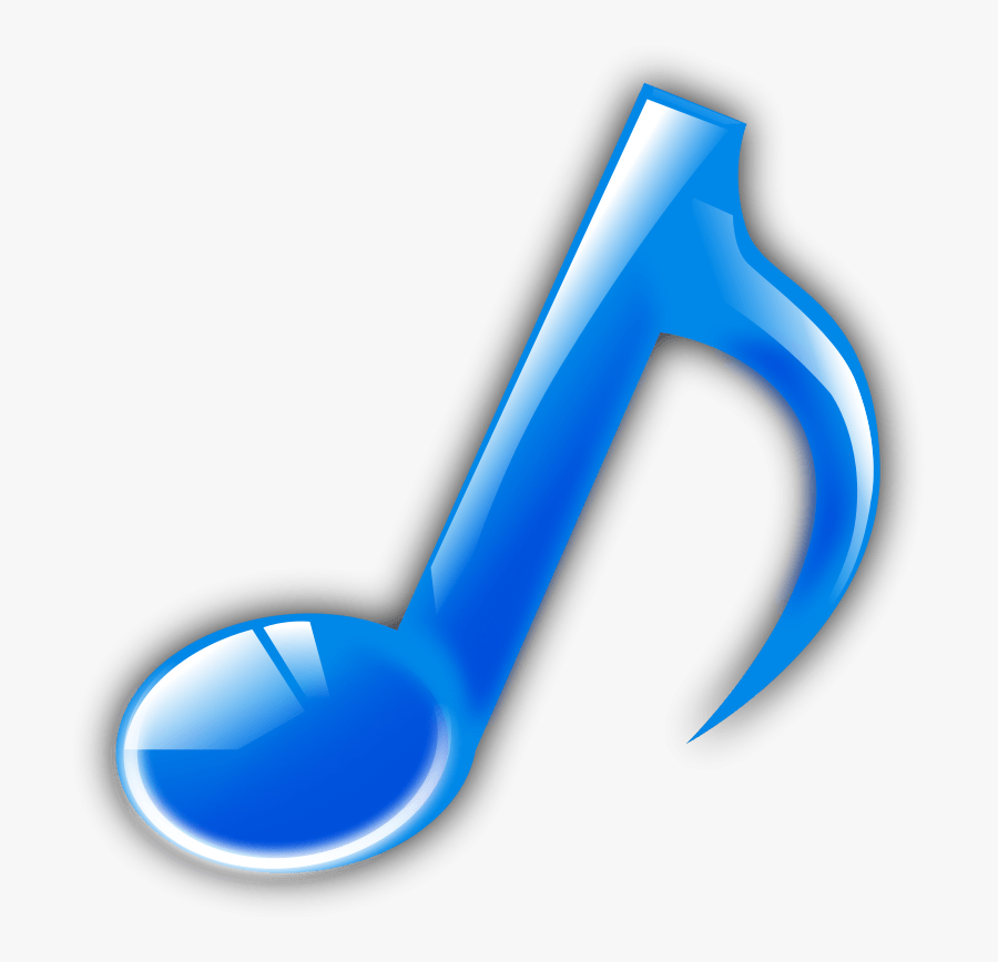 Memo Clip Art Download - Notas Musicales De Color Azul, Transparent Clipart