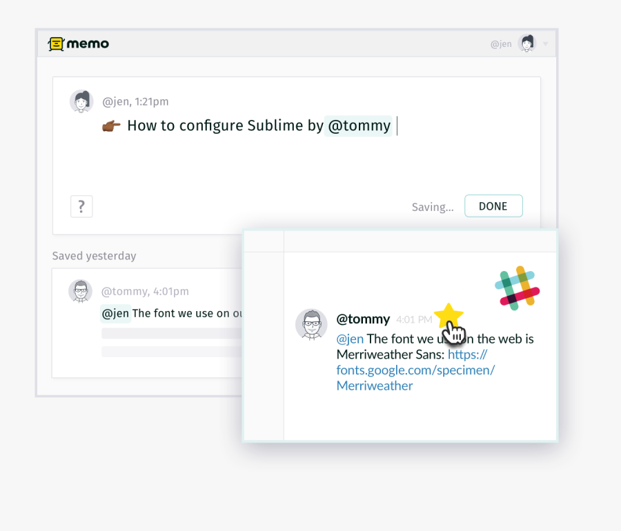 As You Probably Realize By Now, Memo Is Deeply Integrated - Slack Memo, Transparent Clipart