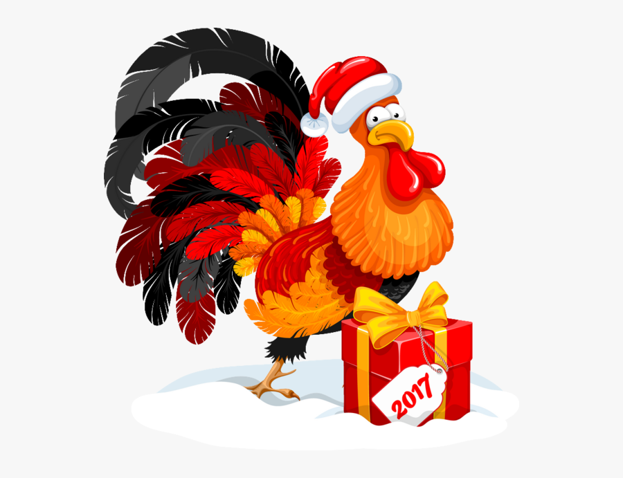 Tubes Bonne Annee New - 2017 Петух, Transparent Clipart