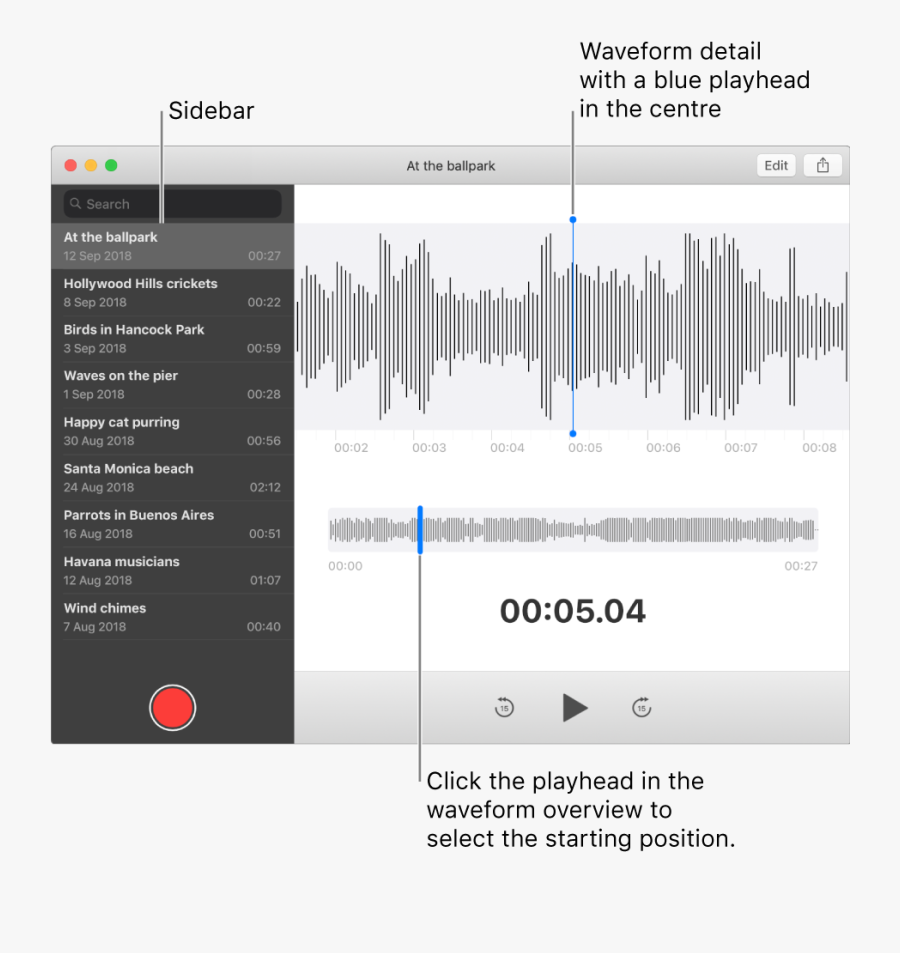 Transparent Memo Png - Macbook Voice Recorder, Transparent Clipart