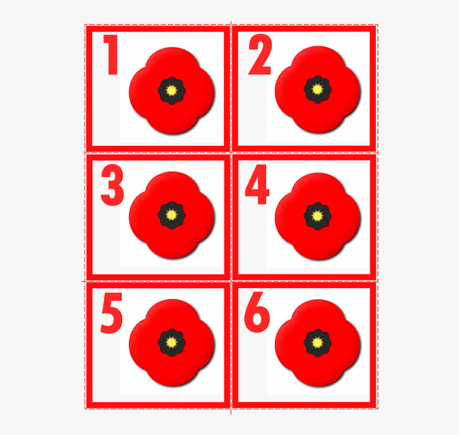 Transparent Poppies Png - Numbers In Ten Frame, Transparent Clipart