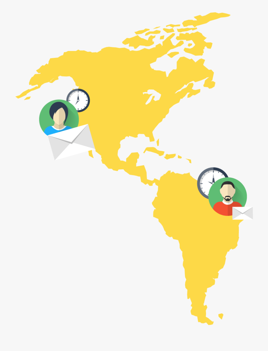 Schedule Clipart Time Change - World Map, Transparent Clipart