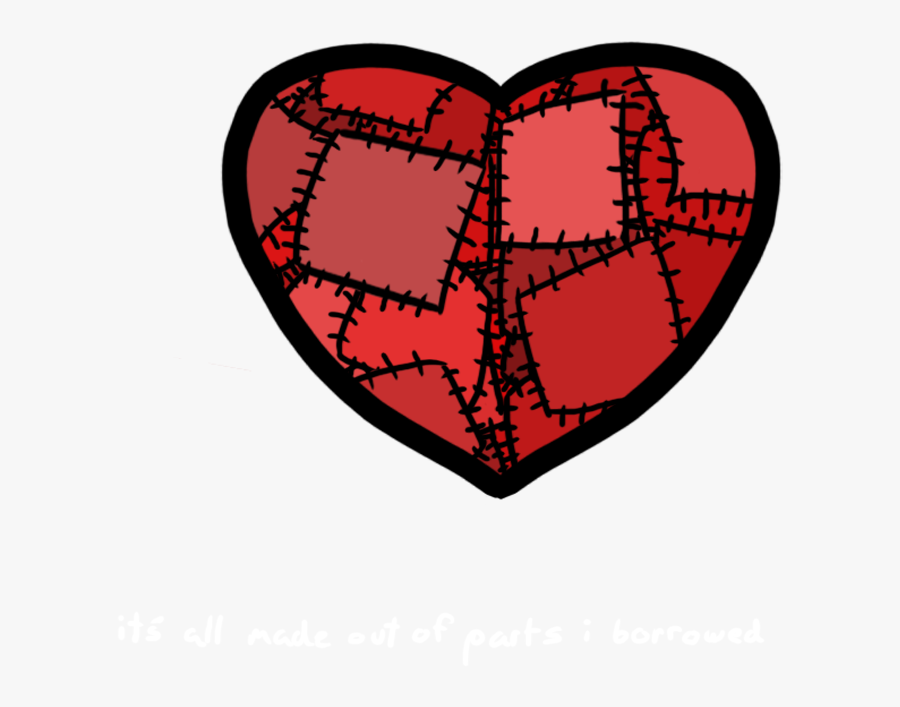 Online Stitched Heart Clipart, Heart Collection - Stitched Up Heart Drawing, Transparent Clipart
