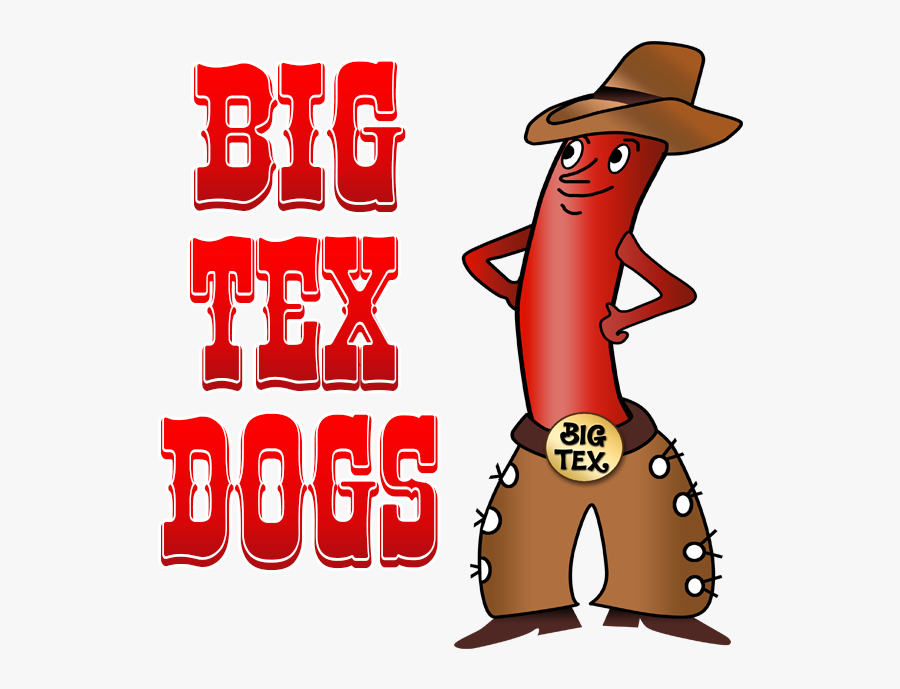 Big Tex Dogs - Cartoon, Transparent Clipart