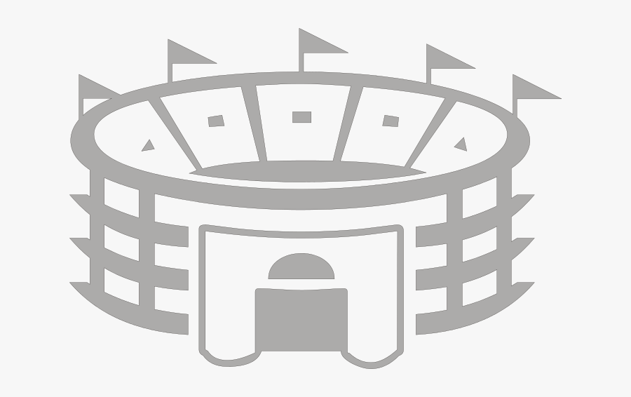 File - Stadium - Svg - Silhouette Of Football Stadium, Transparent Clipart
