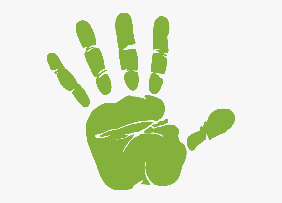 Handprint Clipart Black And White, Transparent Clipart