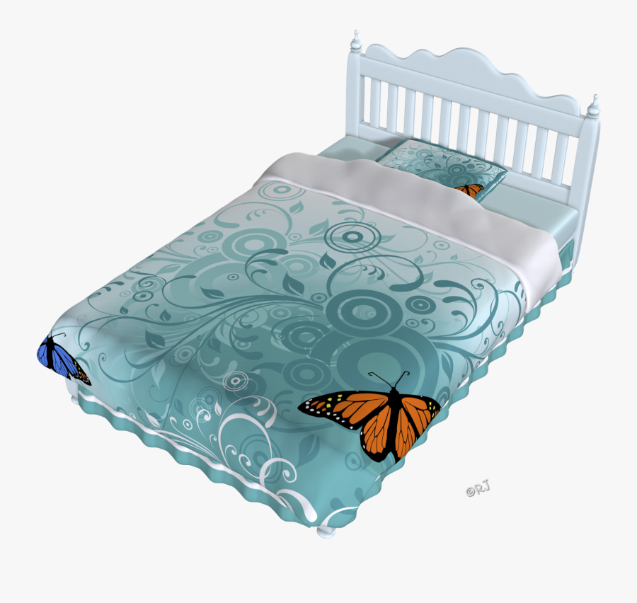 Clipart Bed Broken Bed - Butterfly Powerpoint Template, Transparent Clipart
