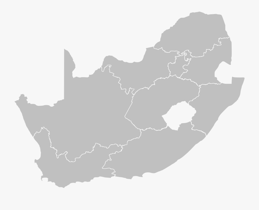 File South Africa Blank - South Africa Provinces Vector, Transparent Clipart